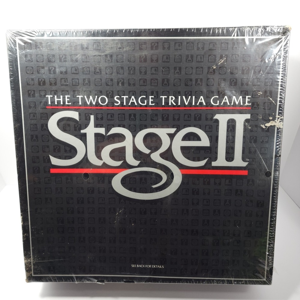 1985 VTG Milton Bradley Stage II the Two Stage Trivia Game New Sealed